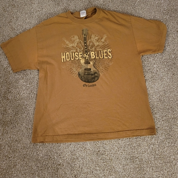 Vintage HOUSE OF BLUES 'ORLANDO' GRAPHIC T-SHIRT - X Large - Picture 1 of 6
